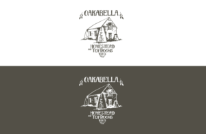 Oakabella Homestead and Tea Rooms  1850's | Logo Design by GLDesigns