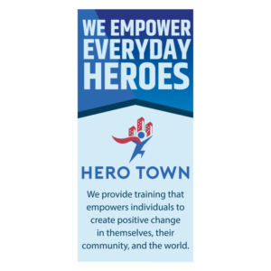 Conference banner for hero training organisation | Print-Design von Omee
