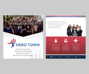 Print Design by El Ojo creativo for Hero Town Geelong Inc. | Design: #16012018