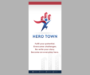 Print Design by El Ojo creativo for Hero Town Geelong Inc. | Design: #16018156