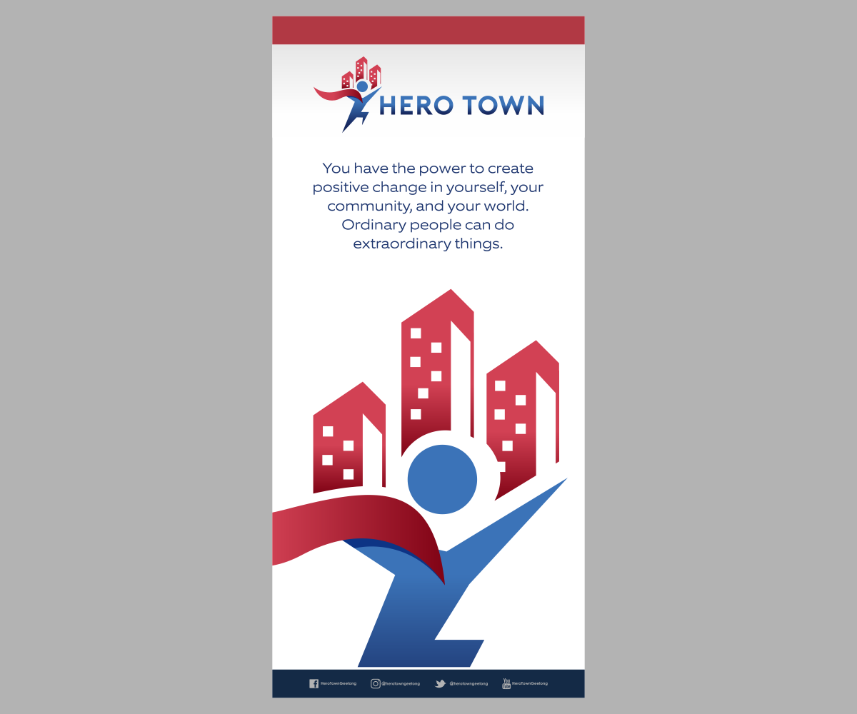 Print-Design von El Ojo creativo für Hero Town Geelong Inc. | Design #16018220