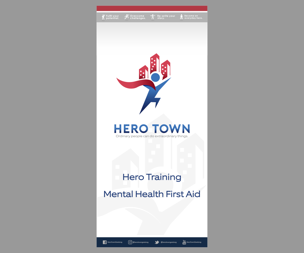 Print Design by El Ojo creativo for Hero Town Geelong Inc. | Design #16062048