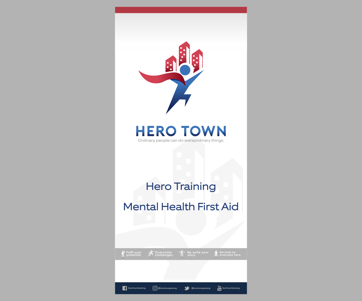 Print Design by El Ojo creativo for Hero Town Geelong Inc. | Design #16062049