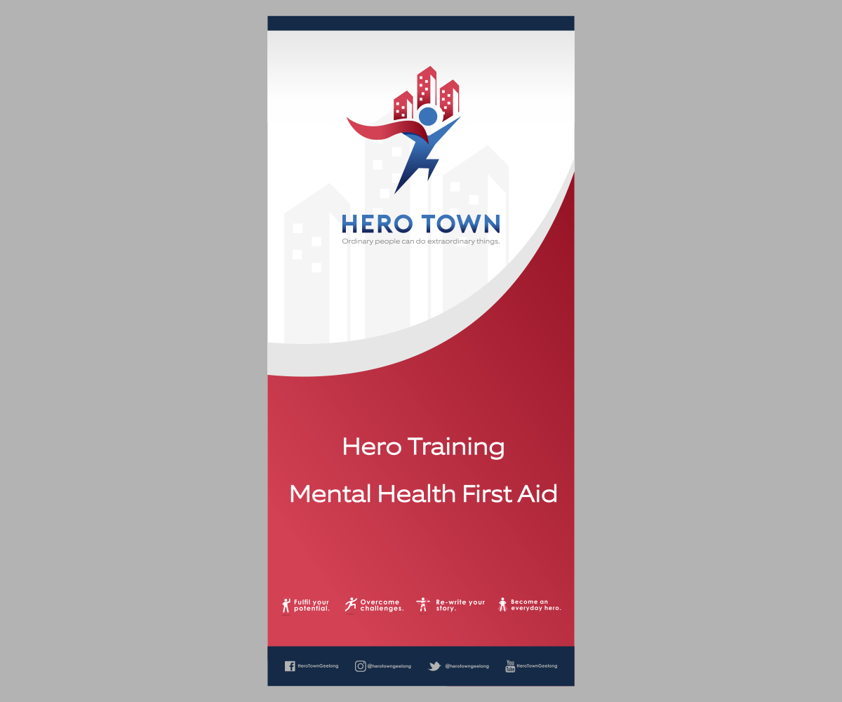 Diseño de Impresos por El Ojo creativo para Hero Town Geelong Inc. | Diseño #16072674
