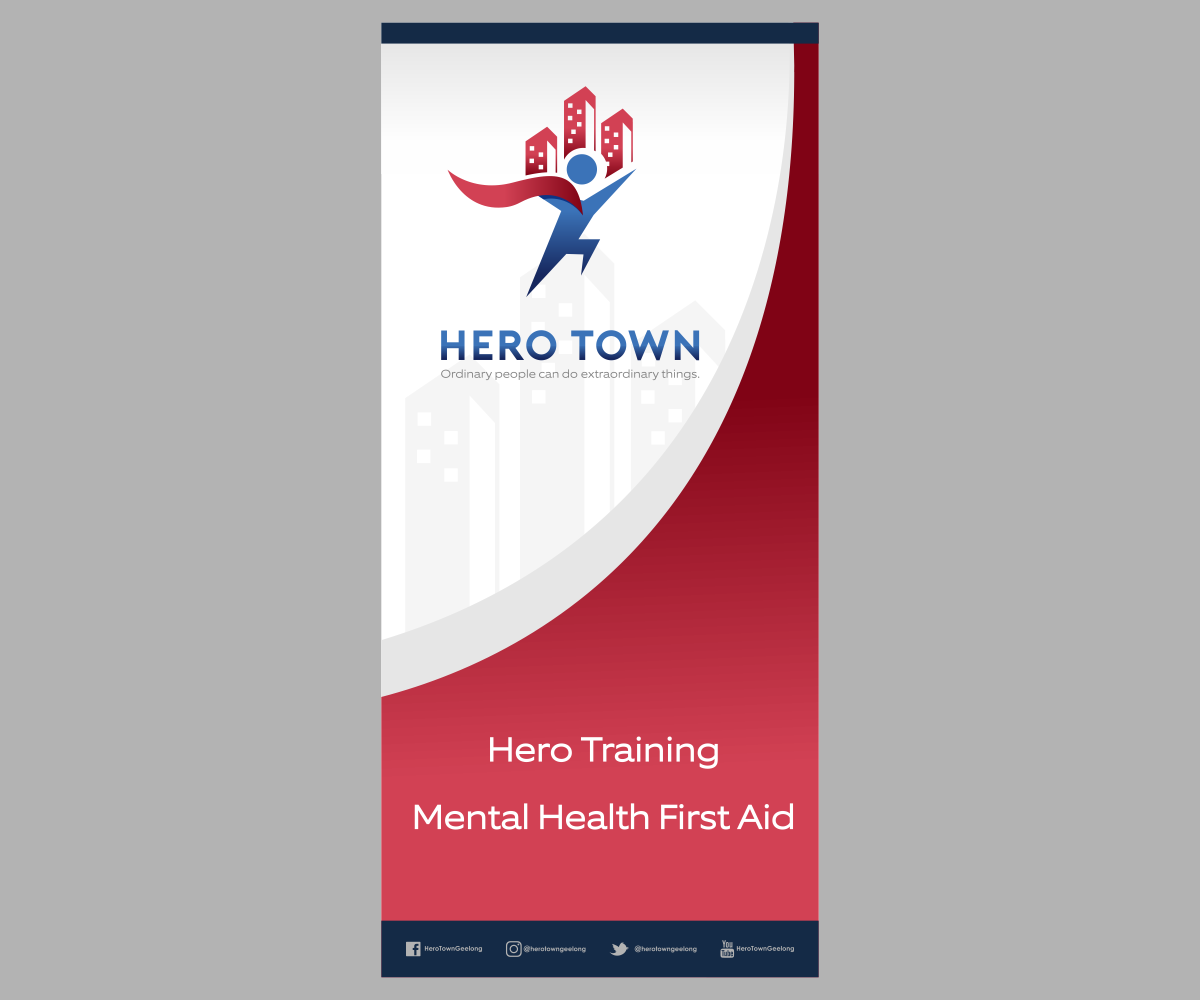 Diseño de Impresos por El Ojo creativo para Hero Town Geelong Inc. | Diseño #16072678
