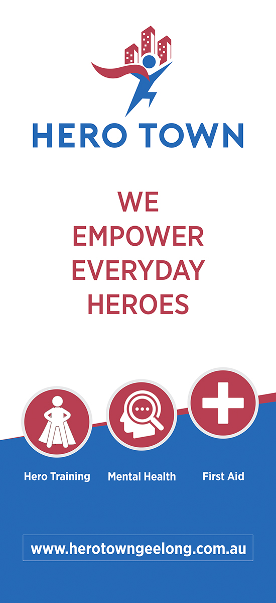 Print Design by D Creative for Hero Town Geelong Inc. | Design #16019605