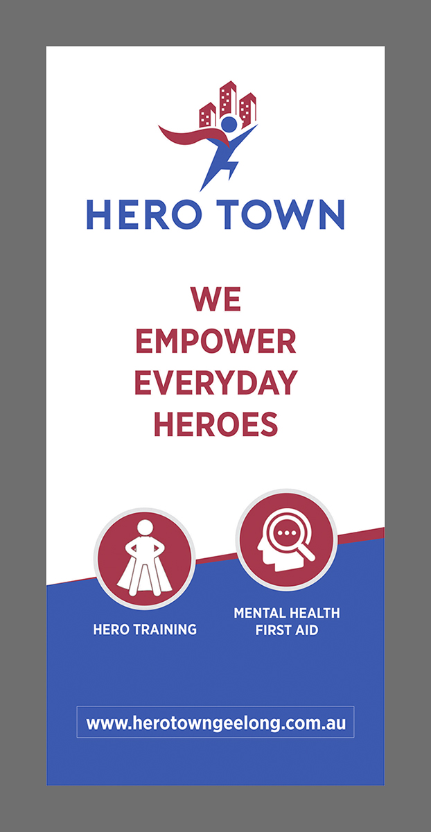 Print-Design von D Creative für Hero Town Geelong Inc. | Design #16042619