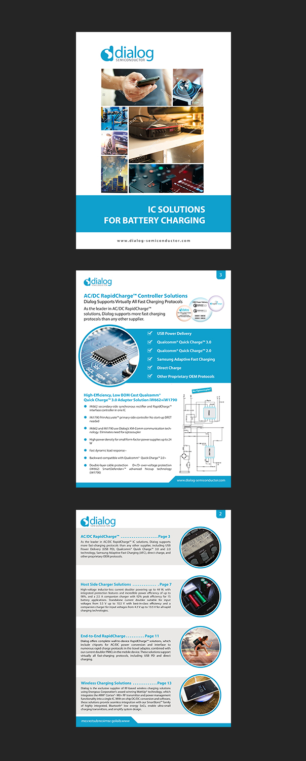 Brochure Design by aspiremedia for Dialog Semiconductor  | Design #15989552