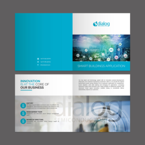 Brochure Design by Titan Solbiz for Dialog Semiconductor  | Design: #15976490