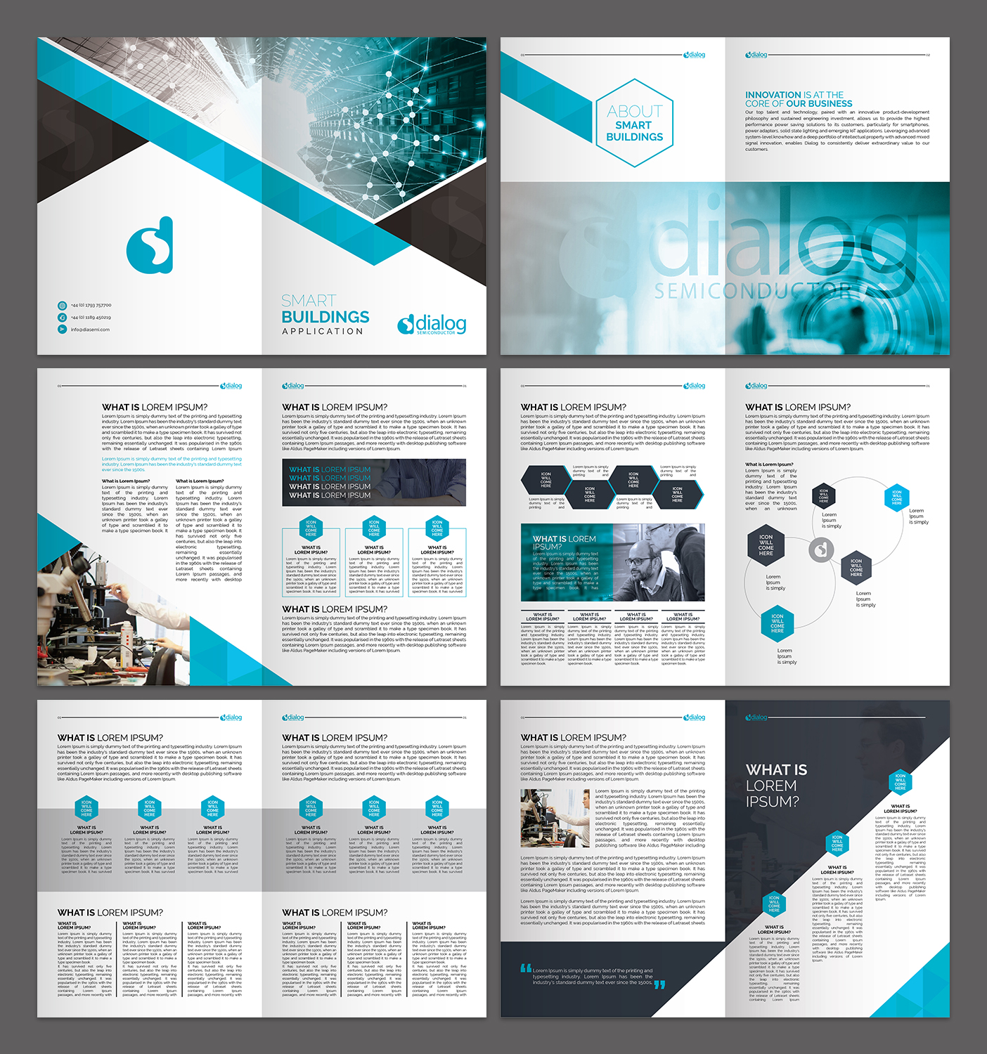 Brochure Design by Titan Solbiz for Dialog Semiconductor  | Design #16098792