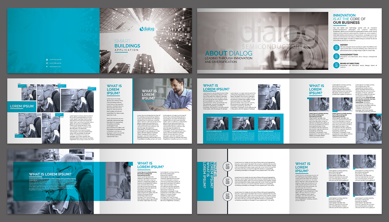 Brochure Design by Titan Solbiz for Dialog Semiconductor  | Design #16108475