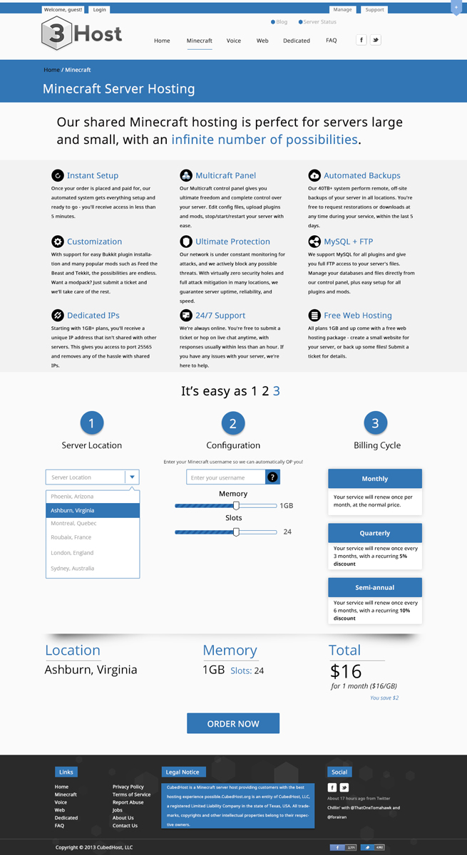 Web-Design von Themis für CubedHost, LLC | Design #2728284