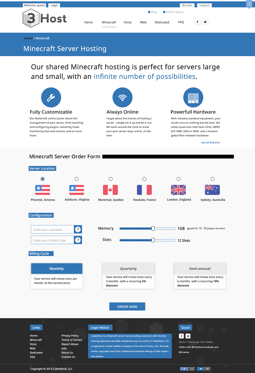 Web-Design von Themis für CubedHost, LLC | Design #2752114
