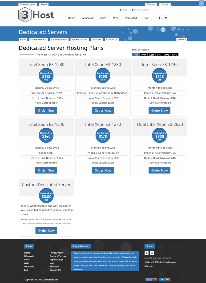 Web Design par Themis pour CubedHost, LLC | Design #2771535