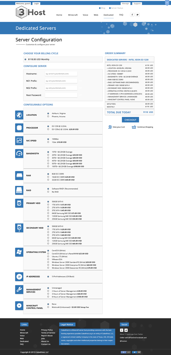 Web-Design von Themis für CubedHost, LLC | Design #2780650