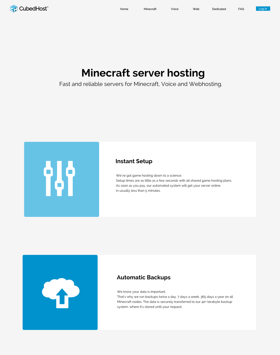 Web-Design von Carl-O für CubedHost, LLC | Design #2722681