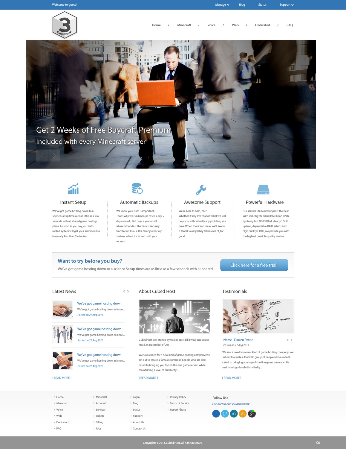 Web-Design von pb für CubedHost, LLC | Design #2669253