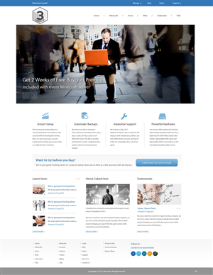 Web Design by pb for CubedHost, LLC | Design: #2669253