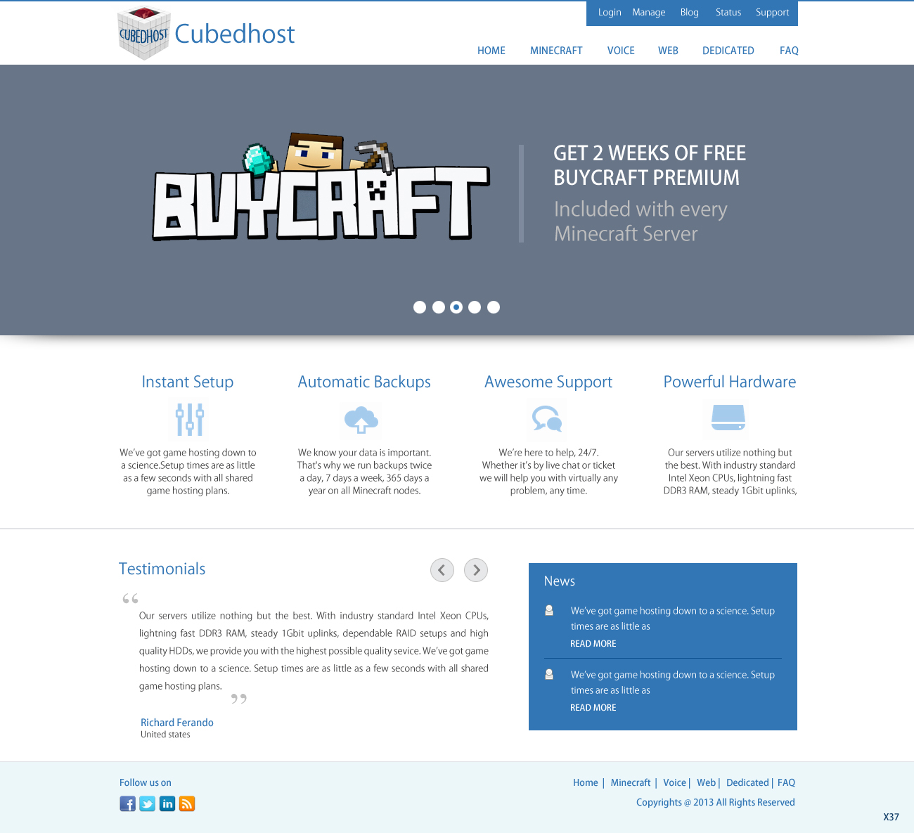 Web-Design von pb für CubedHost, LLC | Design #2669257