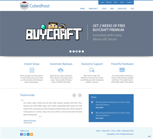 Web Design by pb for CubedHost, LLC | Design: #2669257