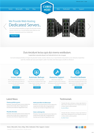 Web Design by pb for CubedHost, LLC | Design: #2669268