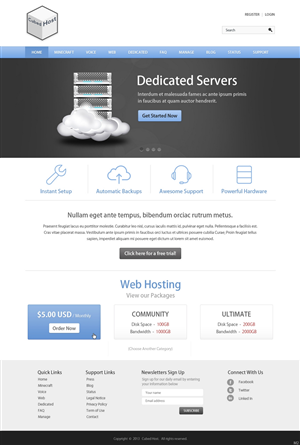 Web Design by pb for CubedHost, LLC | Design: #2669271