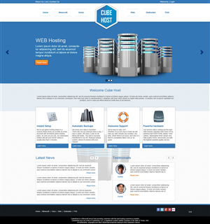 Web Design by pb for CubedHost, LLC | Design: #2677862