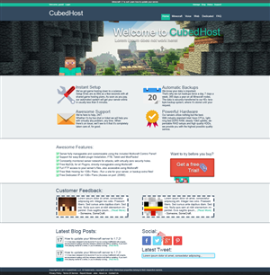 Web Design par XENGS pour CubedHost, LLC | Design #2677123
