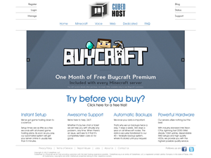 Uncoded website + logo for game server company | Web Design by Javelin Studio