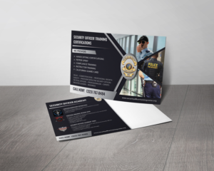 Security Officer Training Certifications POSTCARD | Flyer-Design von alex989