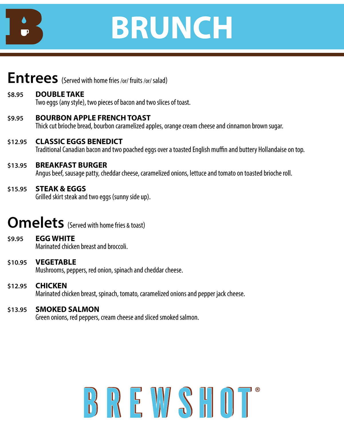 Menu Design by neil.emerson for this project | Design #15982707