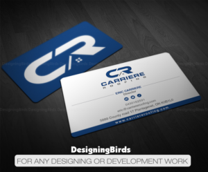 Business Card Design by Designing Birds for Carriere Roofing | Design: #15976586