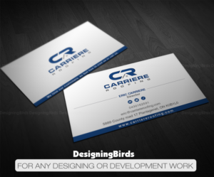 Business Card Design by Designing Birds for Carriere Roofing | Design: #15976587