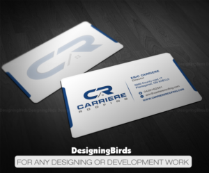 Business Card Design by Designing Birds for Carriere Roofing | Design: #15986803