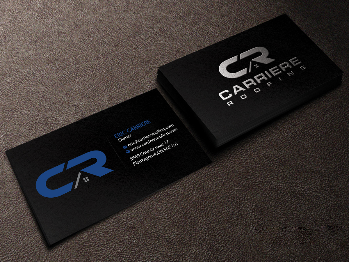 Business Card Design by Creations Box 2015 for Carriere Roofing | Design #15974122
