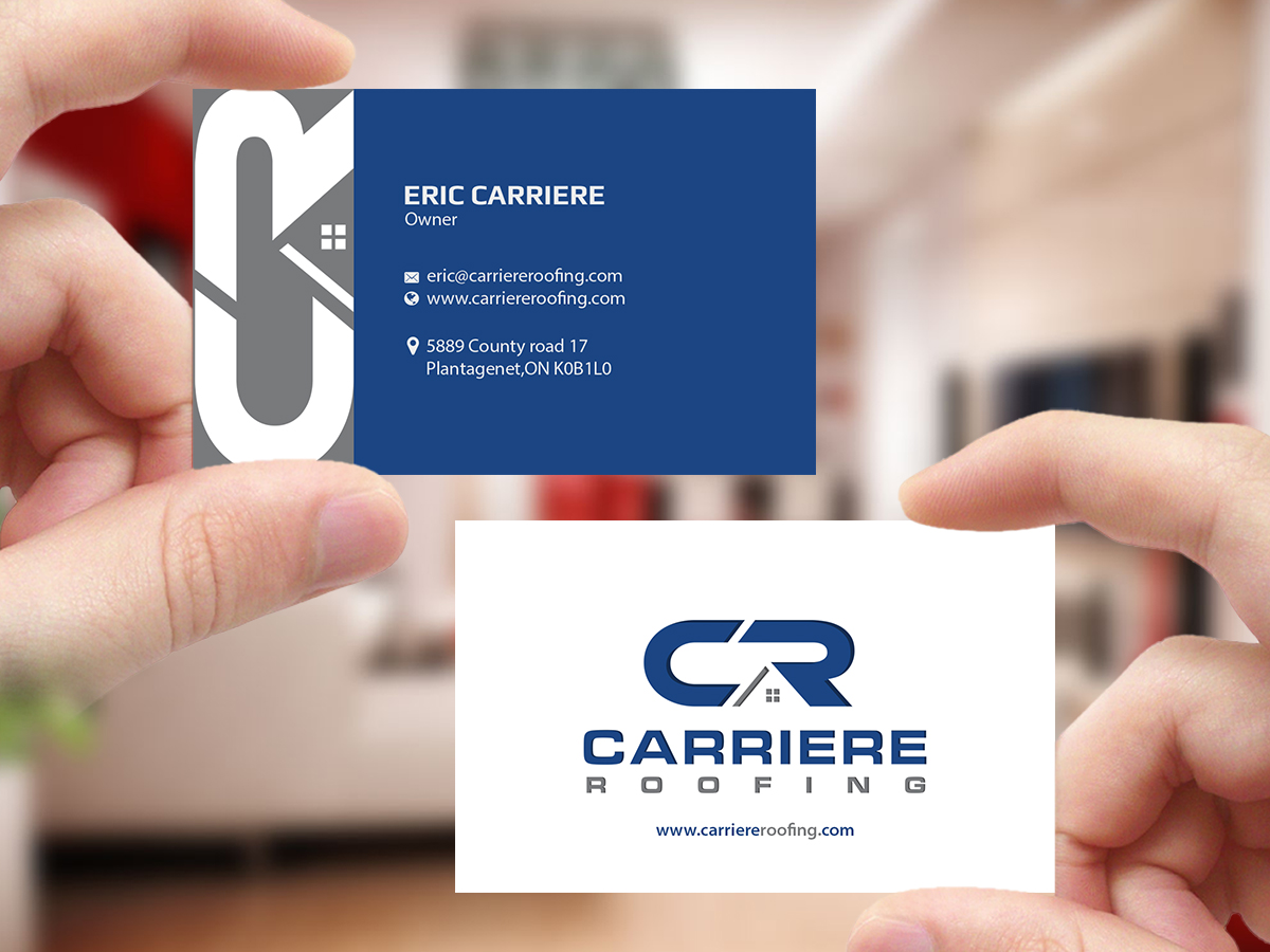 Business Card Design by Creations Box 2015 for Carriere Roofing | Design #15974135