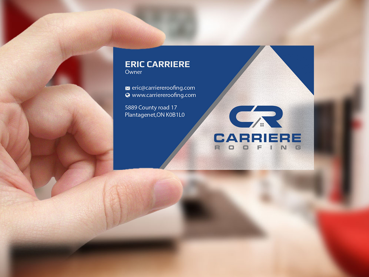 Business Card Design by Creations Box 2015 for Carriere Roofing | Design #15974149