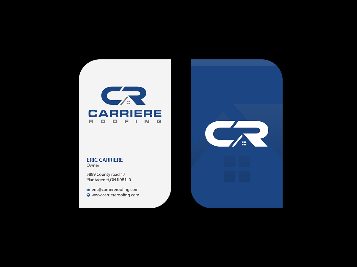 Business Card Design by Creations Box 2015 for Carriere Roofing | Design #16007731