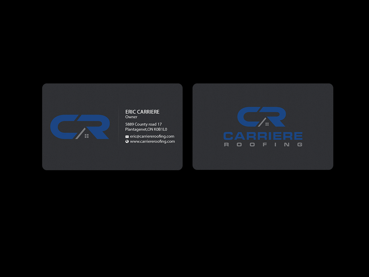 Business Card Design by Creations Box 2015 for Carriere Roofing | Design #16007732
