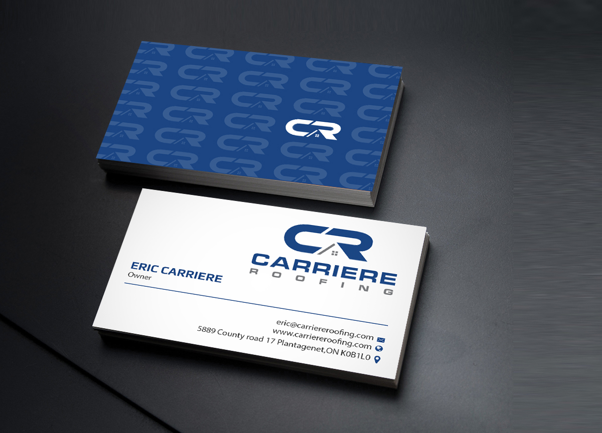 Business Card Design by Creations Box 2015 for Carriere Roofing | Design #16007739