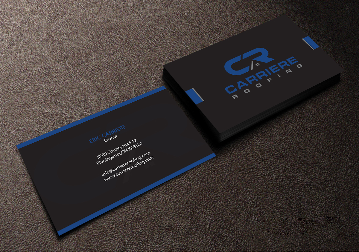 Business Card Design by Creations Box 2015 for Carriere Roofing | Design #16007740