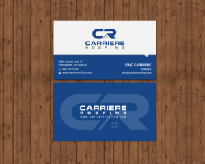 Business Card Design by chandrayaan.creative for Carriere Roofing | Design: #15973145