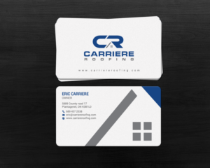 Business Card Design by chandrayaan.creative for Carriere Roofing | Design: #15982493