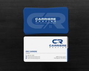 Business Card Design by chandrayaan.creative for Carriere Roofing | Design: #15982499