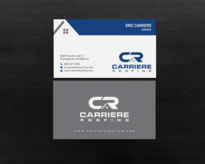 Business Card Design by chandrayaan.creative for Carriere Roofing | Design: #15982516