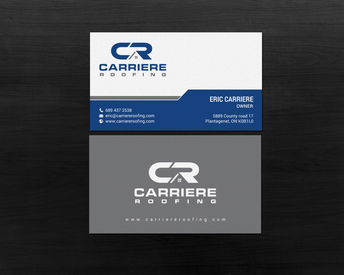 Visitenkarten-Design von chandrayaan.creative für Carriere Roofing | Design #15982517
