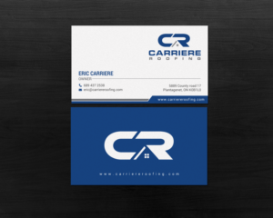 Business Card Design by chandrayaan.creative for Carriere Roofing | Design: #15982518