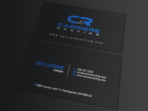 Business Card Design by chandrayaan.creative for Carriere Roofing | Design: #15982528