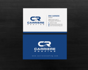 Business Card Design by chandrayaan.creative for Carriere Roofing | Design: #15982532