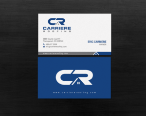 Business Card Design by chandrayaan.creative for Carriere Roofing | Design: #15982555
